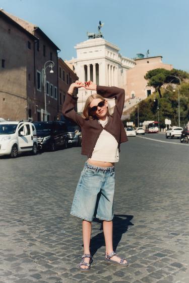 Zara Кардиган с волнистым краем