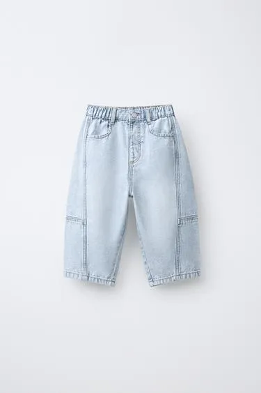 Джинсы Barrel Canvas с разрезами