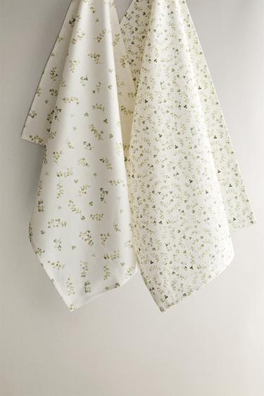 Zara Набор бумажных полотенец с цветочным принтом (набор из 2)