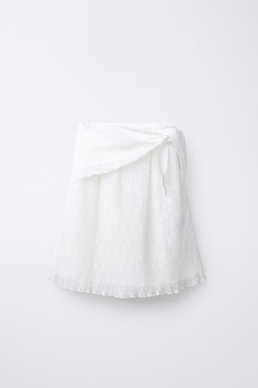 Zara Плиссированная юбка миди с платком