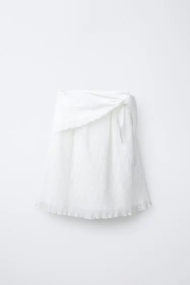 Плиссированная юбка миди с платком- Заказать в России