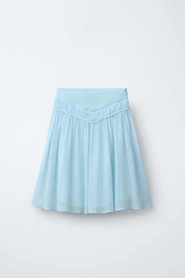 Юбка миди из газа