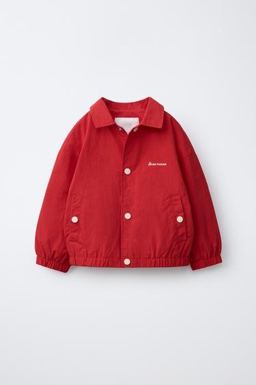 Zara Легкий дождевик с вышивкой  купить с доставкой.