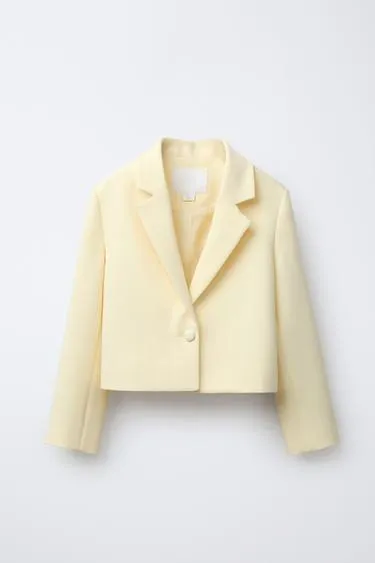 Блейзер с обтянутой пуговицей- Заказать в России