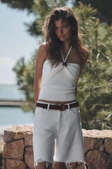 Ремень из 100% замши с металлической пряжкой