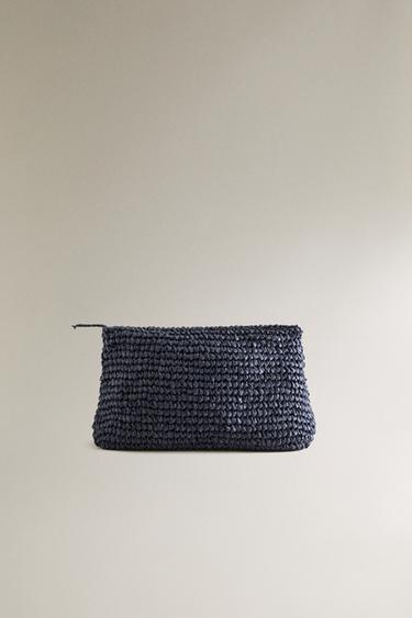 Zara Сумка-клатч из плетеной бумаги