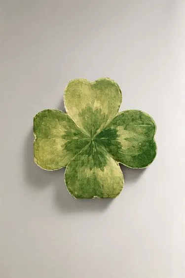 Набор бумажных салфеток с изображением клевера (набор из 20 штук)- Заказать в России