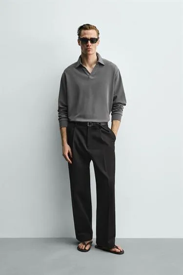 Мягкое поло Relaxed Fit- Заказать в России