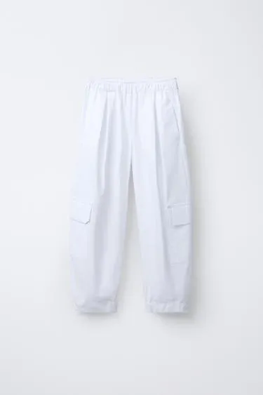 Брюки карго из поплина- Заказать в России