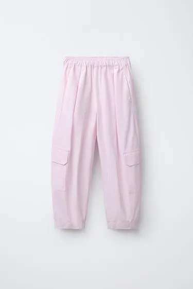 Брюки карго из поплина- Заказать в России