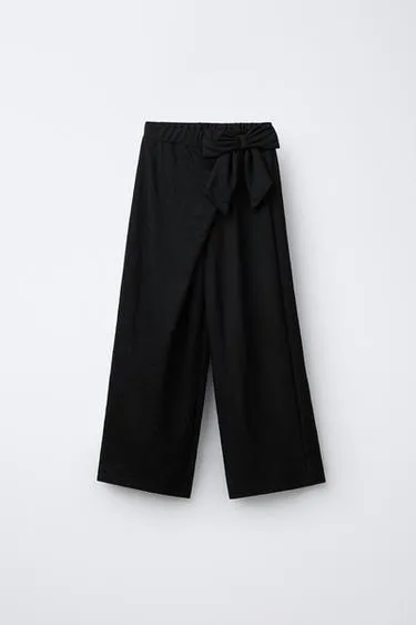 Брюки Wide Leg с бантом