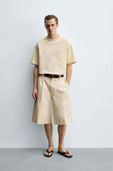 Zara Толстовка свободного кроя с короткими рукавами