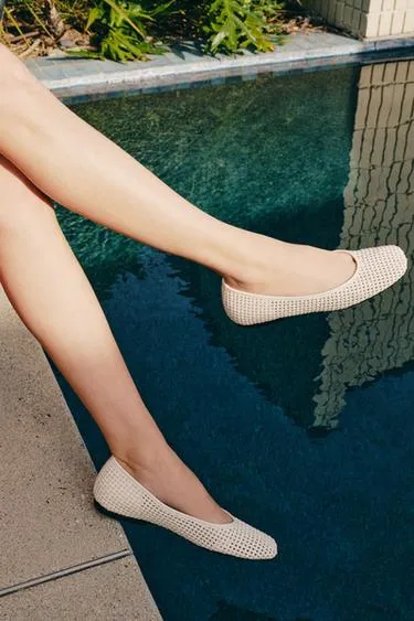 Балетки с плетеным верхом- Заказать в России