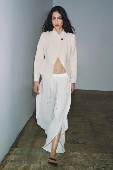 Блейзер с баской и бахромой — Zw Collection- Заказать в России