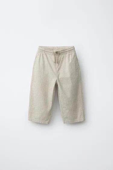 Брюки Seersucker в полоску