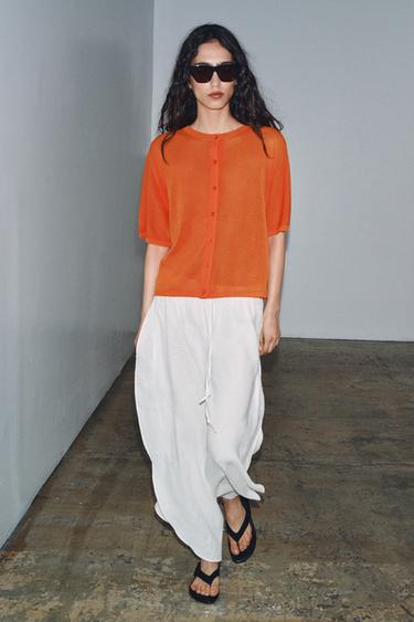 Zara Кардиган с короткими рукавами