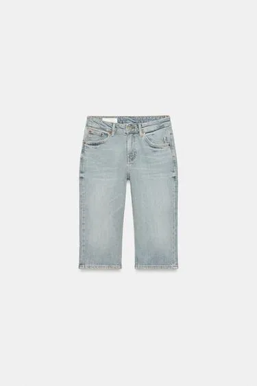 Джинсы Trf капри со средней посадкой