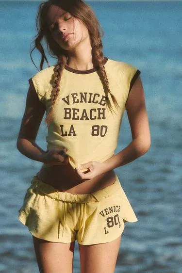 Шорты из фламе с завязками