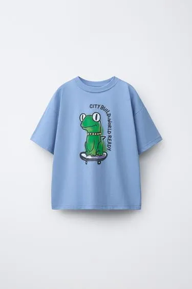 Футболка с принтом лягушки- Заказать в России