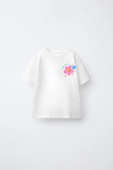 Футболка с цветочным принтом- Заказать в России