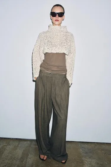 Жаккардовые брюки в полоску — Zw Collection