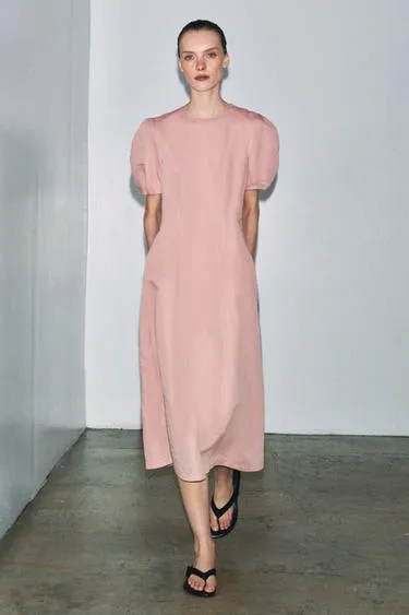 Платье миди из льна — Zw Collection