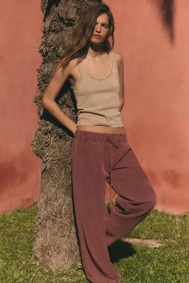 Струящиеся брюки на шнурке