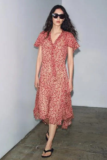 Платье миди с цветочным принтом — Zw Collection- Заказать в России