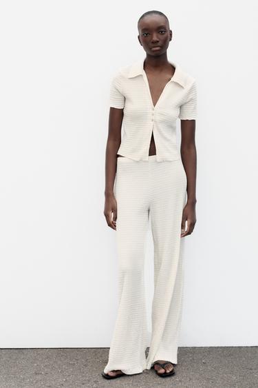 Zara Укороченный жакет из рельефной ткани