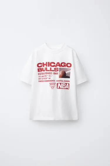 Футболка с принтом Nba - Chicago Bulls- Заказать в России