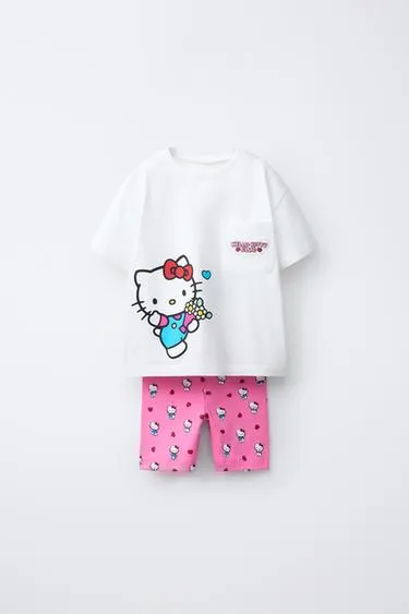 Комплект из футболки и леггинсов Hello Kitty ©- Заказать в России
