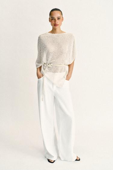 Zara Кожаный ремень-шнур