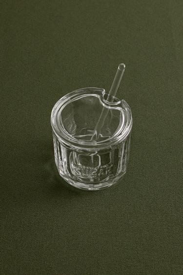 Zara Стеклянная сахарница с крышкой