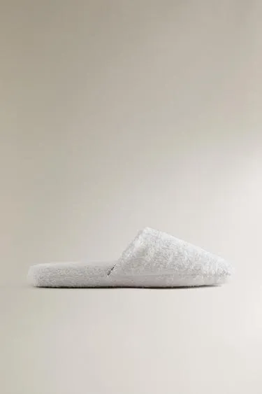 Тапочки для ванной из вельвета с отделкой- Заказать в России