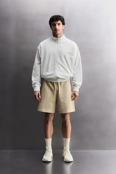 Толстовка свободного кроя на молнии- Заказать в России