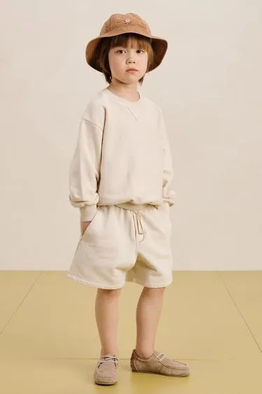 Пушистые бермуды с эластичным поясом