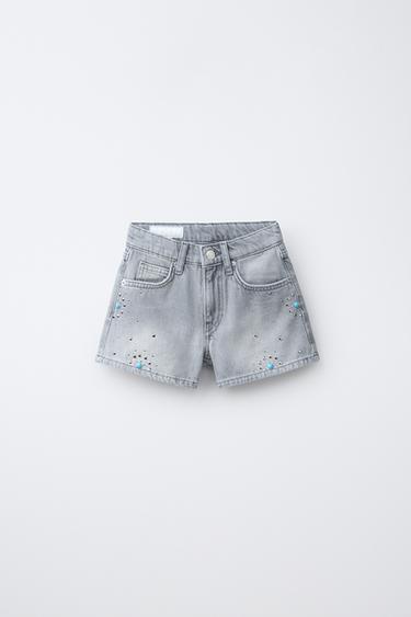 Zara Шорты с заклепками