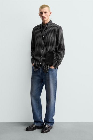 Zara Кожаная сумка через плечо