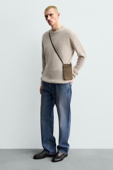 Zara Кожаная сумка с плечевым ремнем