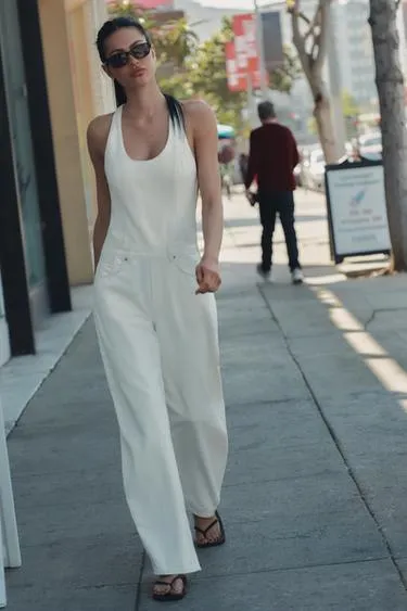 Джинсовый комбинезон Trf на бретелях- Заказать в России