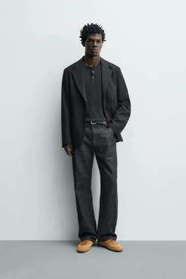 Блейзер Relaxed Fit из рельефной ткани- Заказать в России