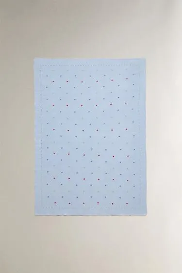 Детский плед в горошек