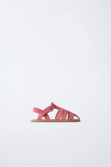 Кожаные босоножки в клетке- Заказать в России