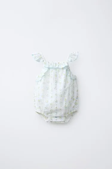 Комбинезон с цветочной вышивкой ришелье- Заказать в России