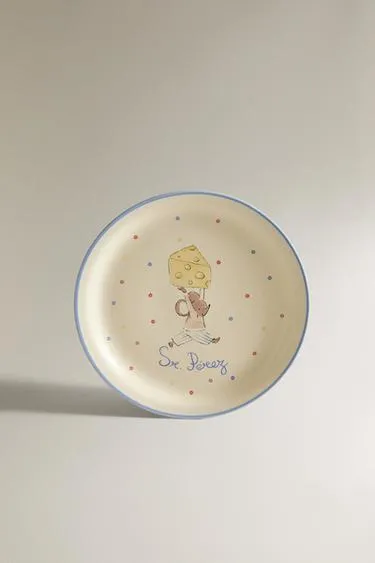 Детская керамическая тарелка для зубной феи