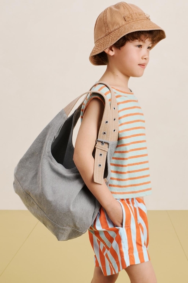 Zara Хлопковая сумка с застежкой на плече