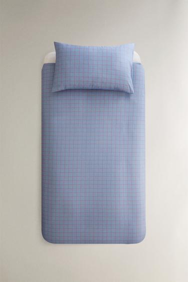 Zara Детское одеяло с клетчатым узором купить с доставкой.