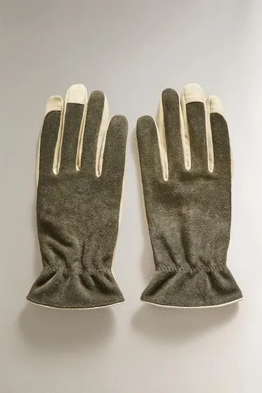 Кожаные садовые перчатки- Заказать в России