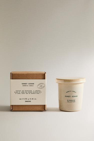 Zara Ароматическая свеча (170 г) с ароматом апельсинового цвета заката