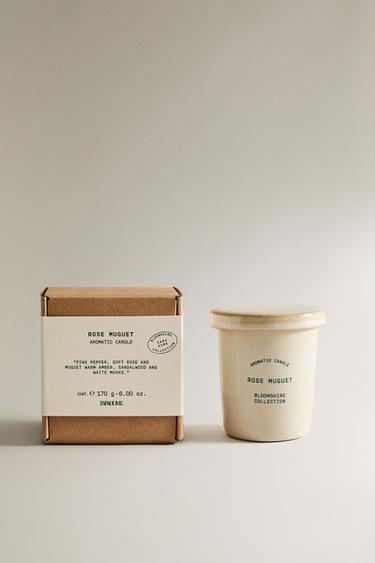 Zara (170 G) ароматическая свеча роза и лилия долины